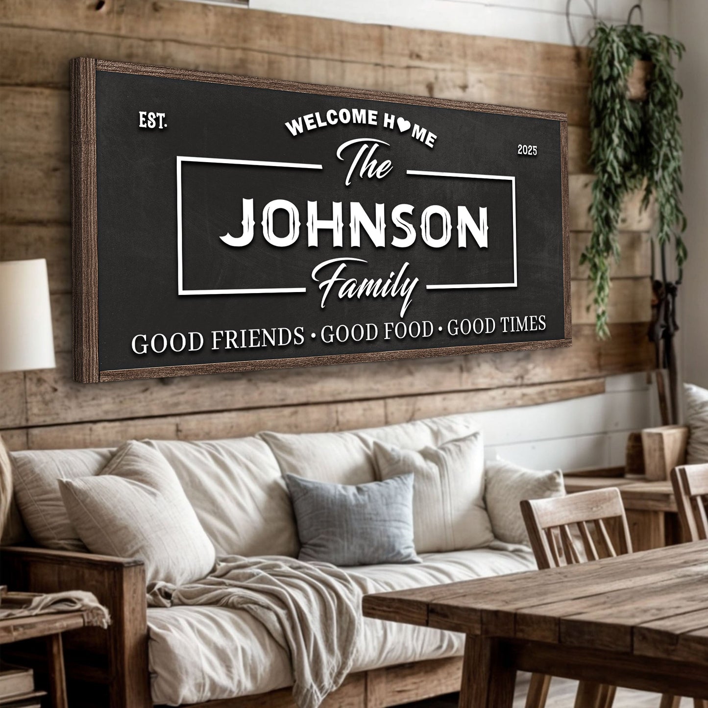Welcome Home Canvas Wall Sign
