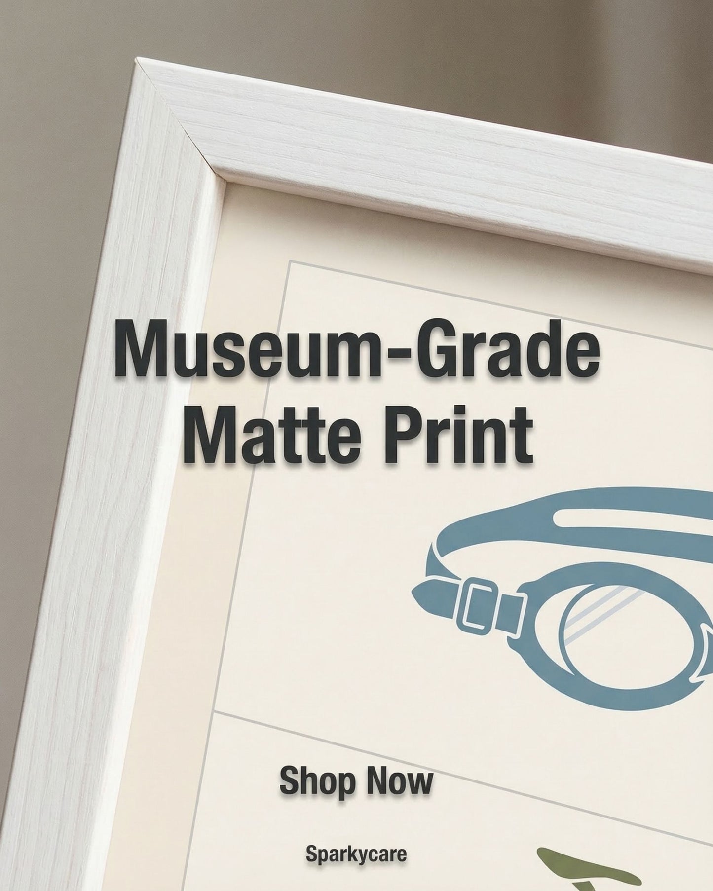 Swim Bike Run Poster: Minimalist Triathlon Icons Wall Art