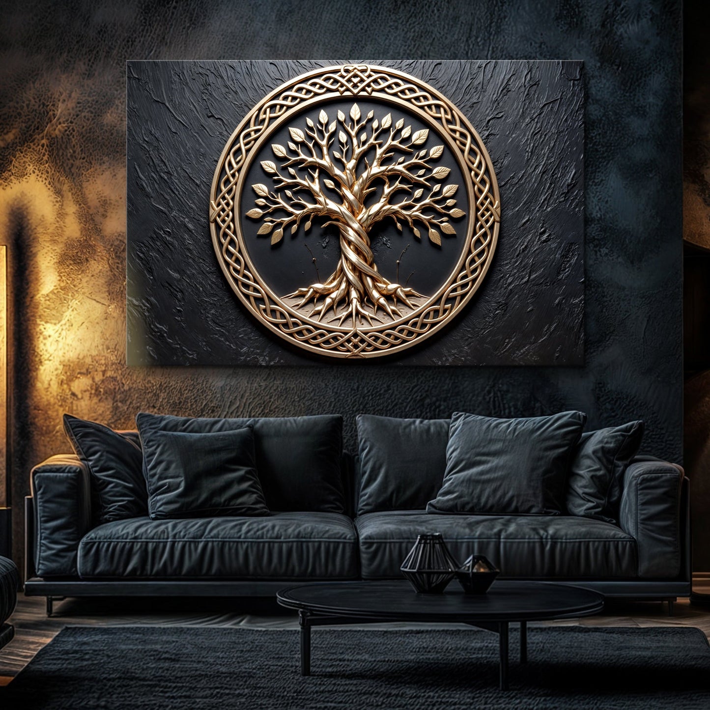 3D Celtic tree of life canvas wall art