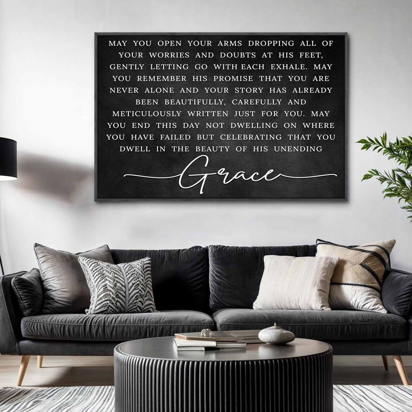 Unending Grace Faith Canvas Sign