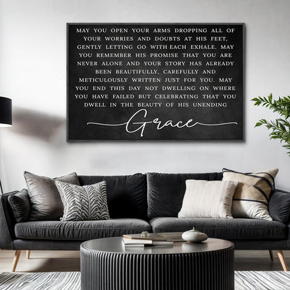 Unending Grace Faith Canvas Sign