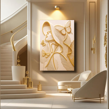 Minimalist Woman Line Art Canvas Wall Art