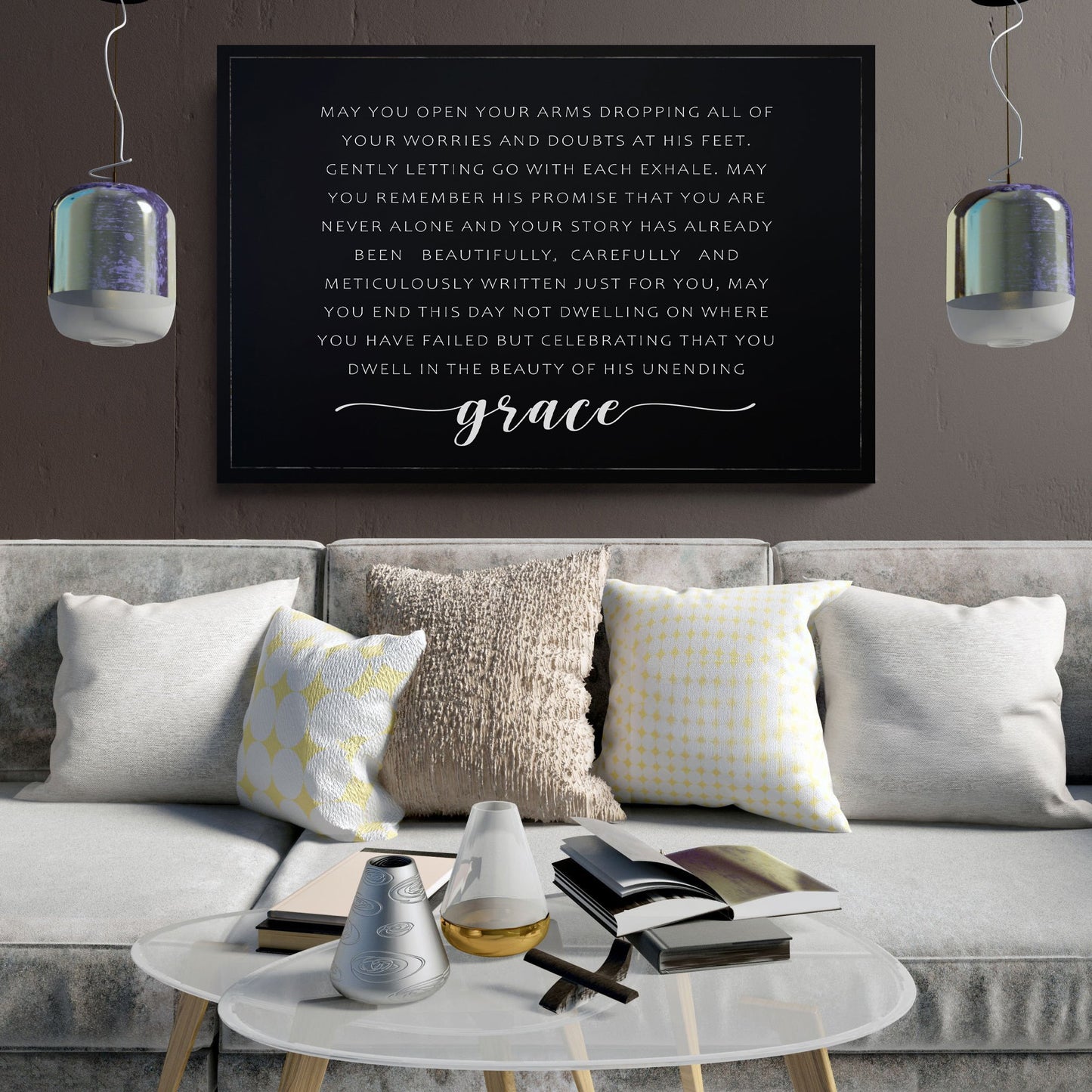 Unending Grace Faith Canvas Wall Art