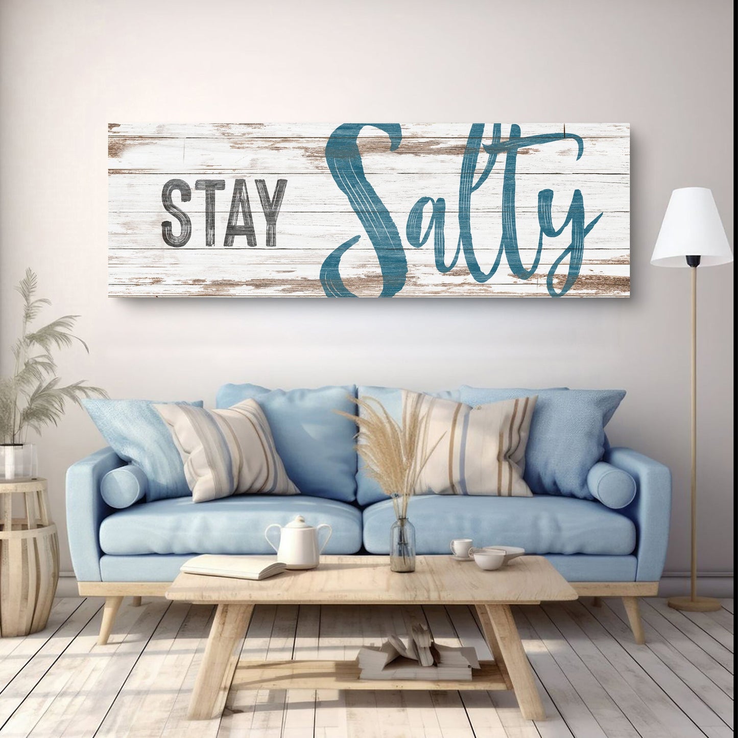 Stay Salty Coastal Lifestyle Canvas Wall Art