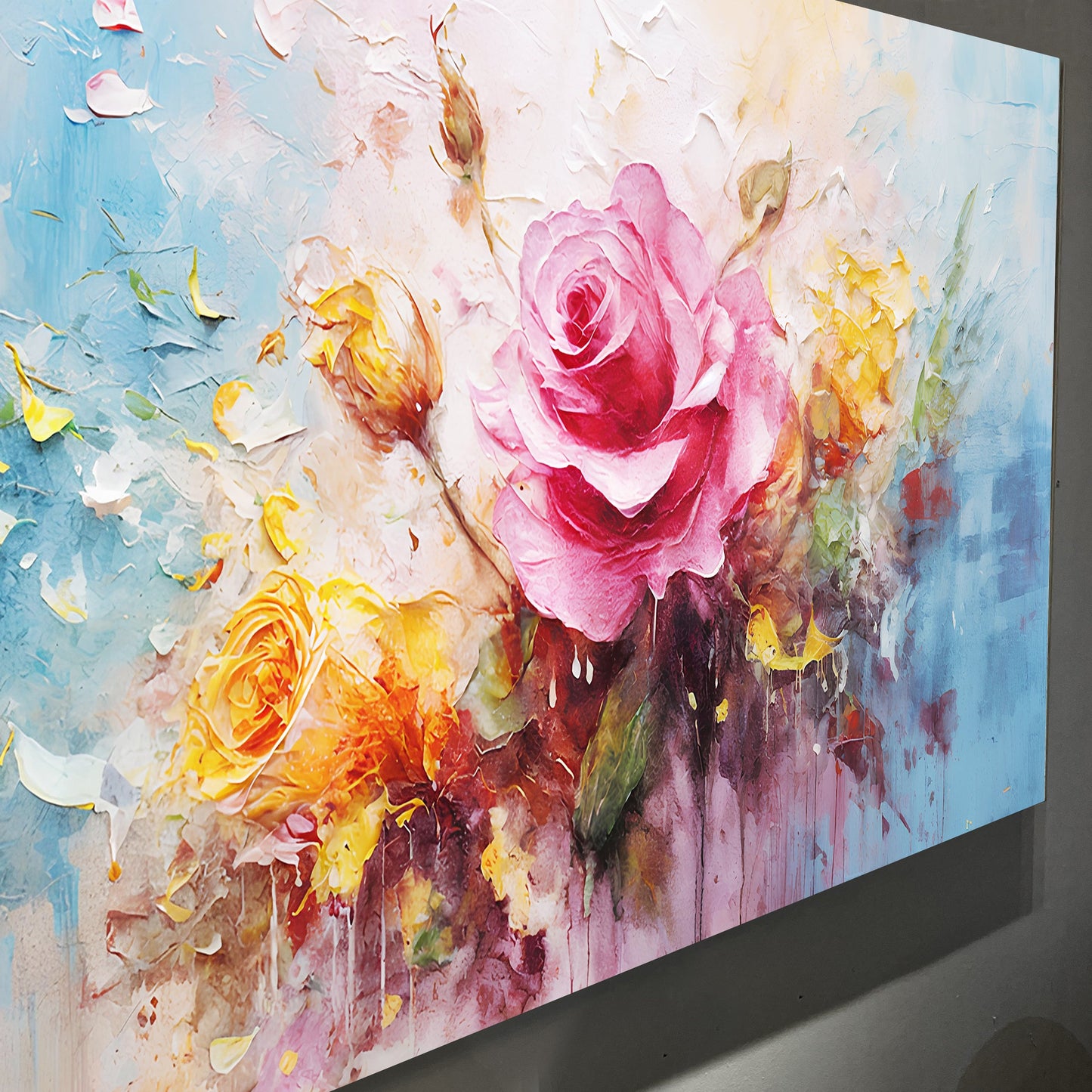 Rose Flower Canvas Wall Art