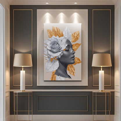 Floral Majesty Canvas Wall Art - Style C