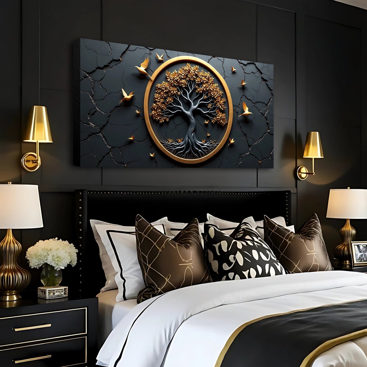 3D Celtic Tree of Life Canvas Wall Art IV-B