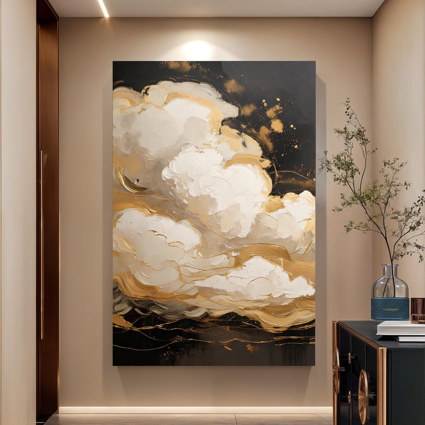 Auric Cloud abstract canvas wall art