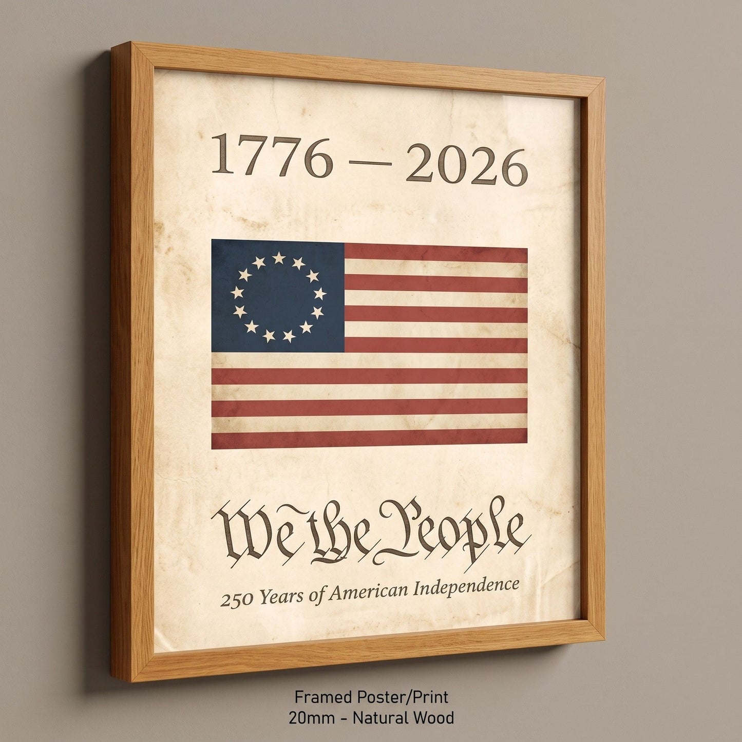 1776 American Flag Wall Art - We the People