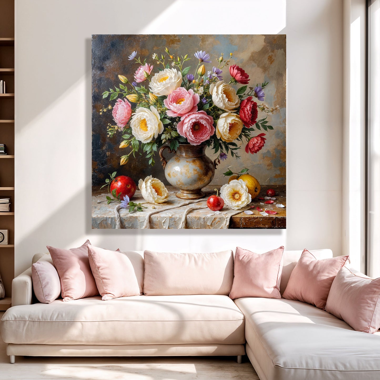 Summer Bloom Vase Floral Canvas Wall Art