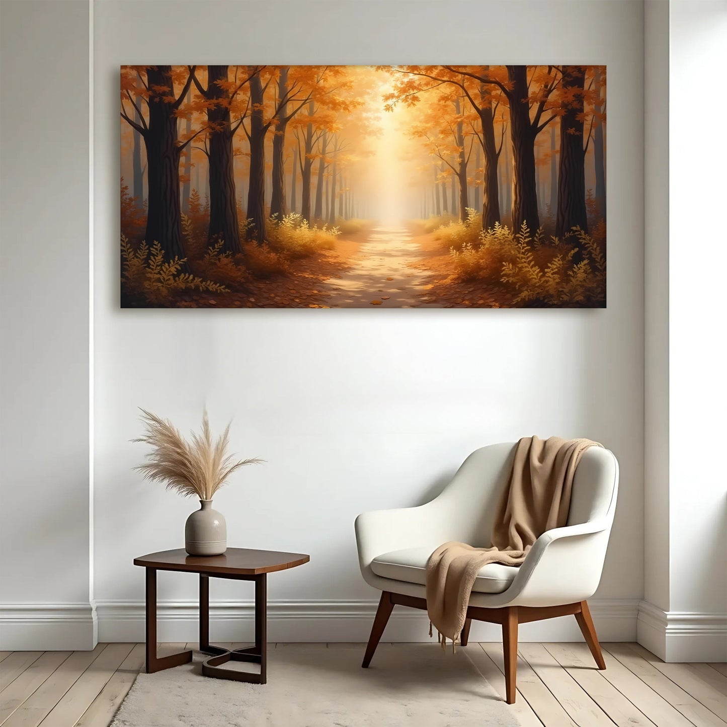 Abstract Forest Landscape Canvas Wall Art