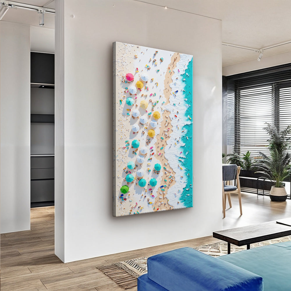 Beach Days Coastal Canvas Wall Art XXII