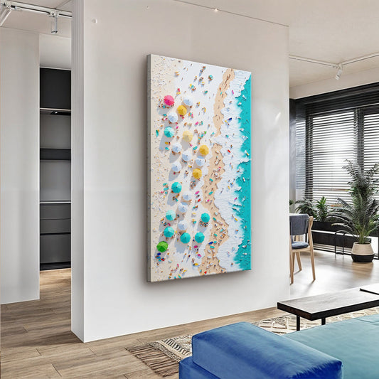 Beach Days Coastal Canvas Wall Art XXII