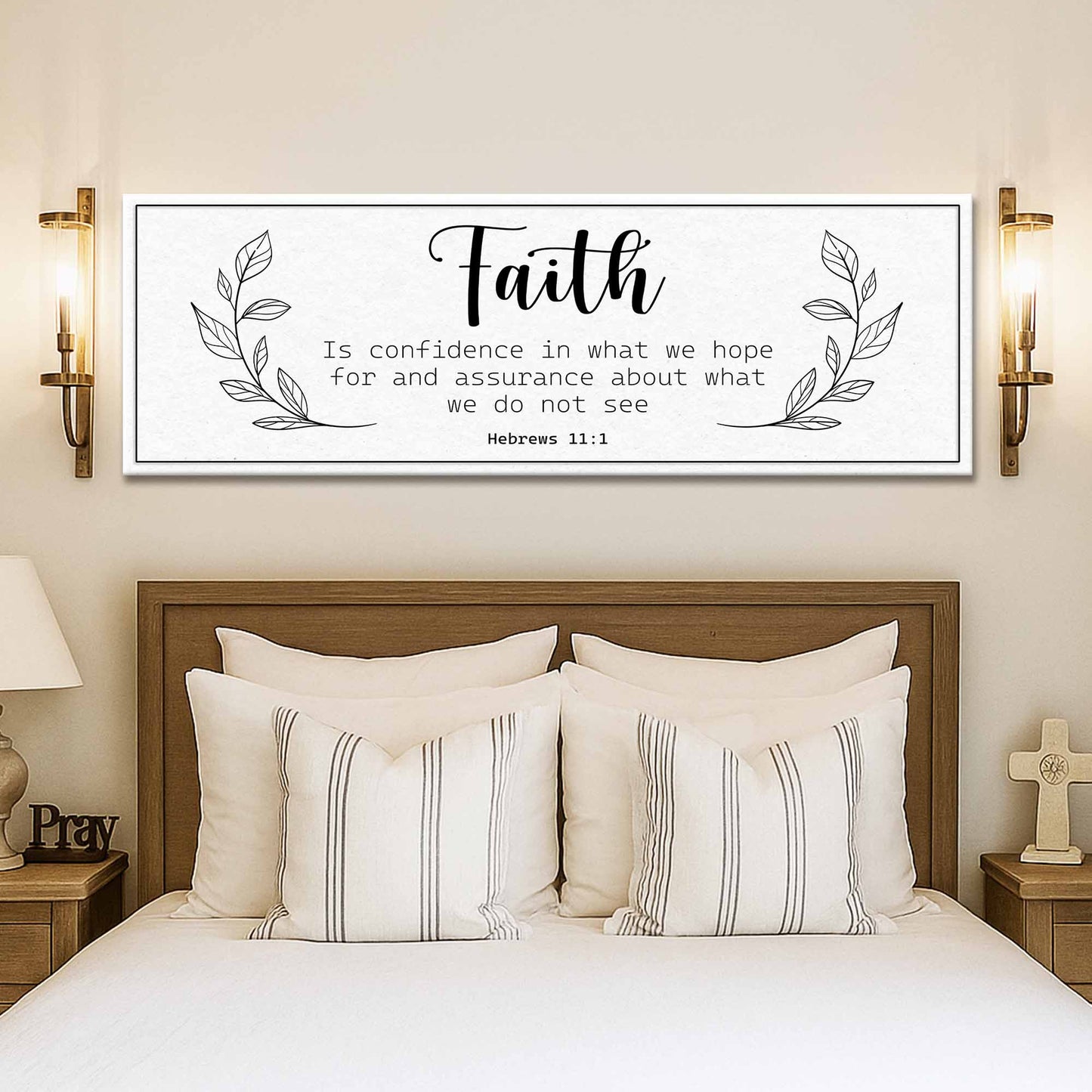 Faith Is Confidence Hebrews 11:1 Canvas Wall Art