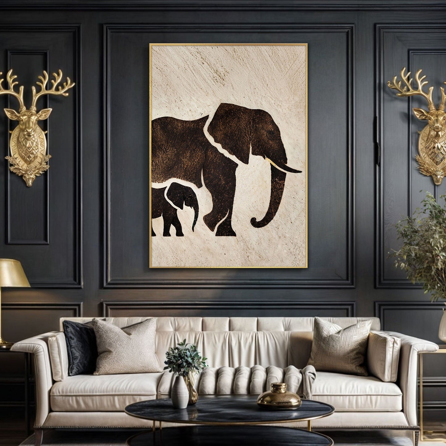 Elephant Heritage Canvas Wall Art