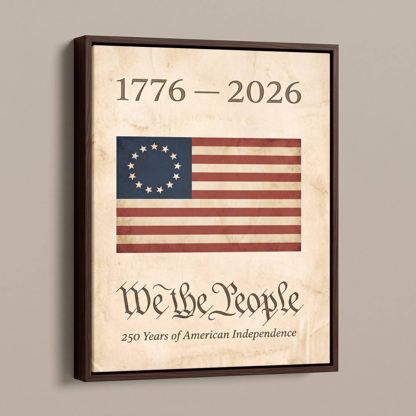 We the People Canvas Wall Art