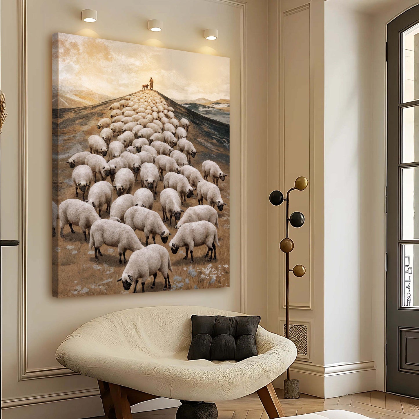 Parable of the Lost Sheep Faith Canvas Wall Art II