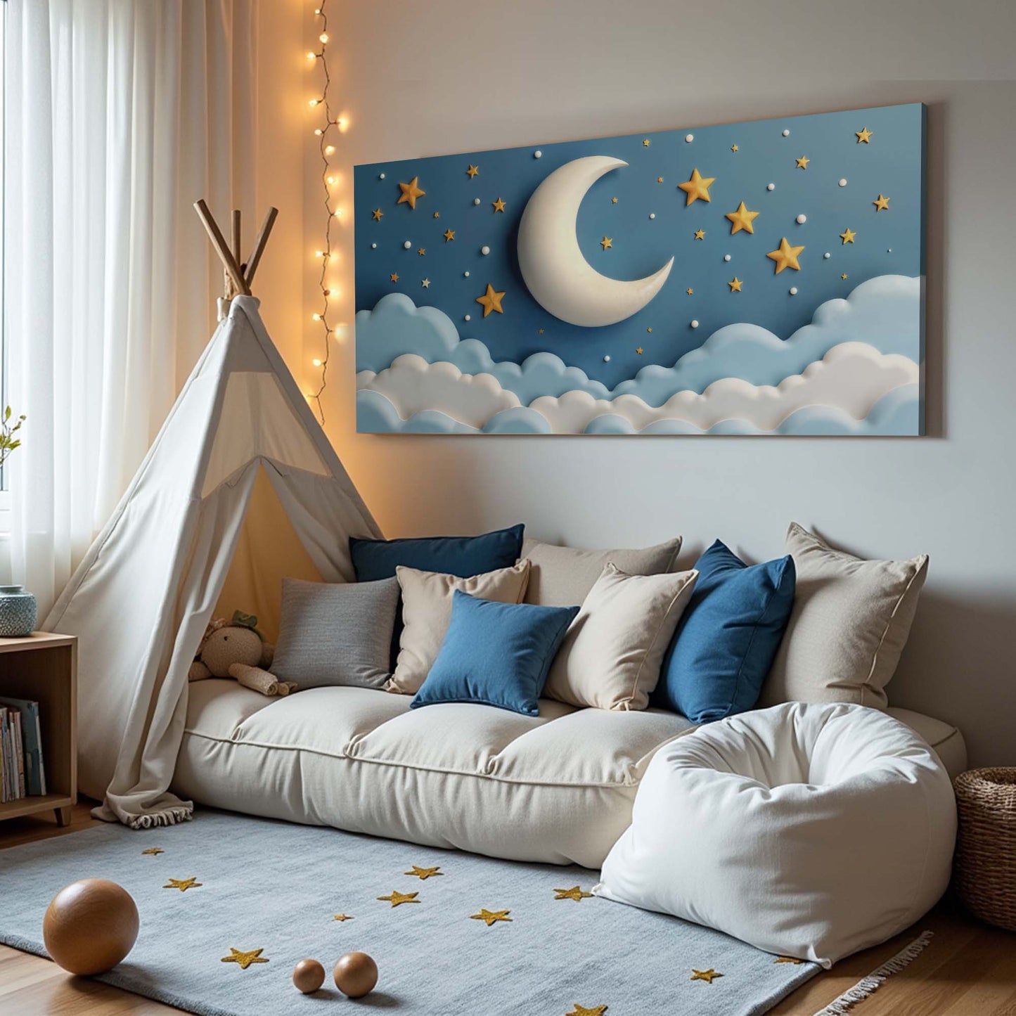 Celestial Serenade Space Canvas Wall Art