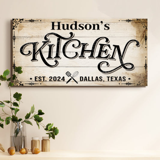 Kitchen Decor Canvas Art Sign