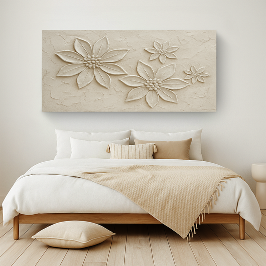Floral Abstract Canvas Wall Art - Botanical Art