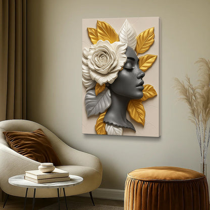 Floral Majesty Canvas Wall Art - Style B