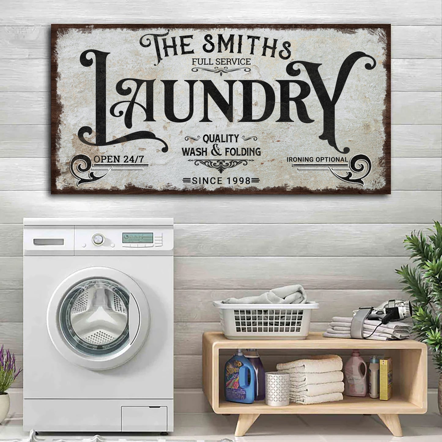 Laundry Room Canvas Wall Art VII