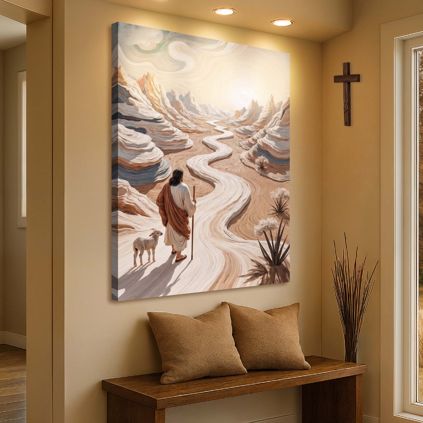 Parable of the Lost Sheep Faith Canvas Wall Art III