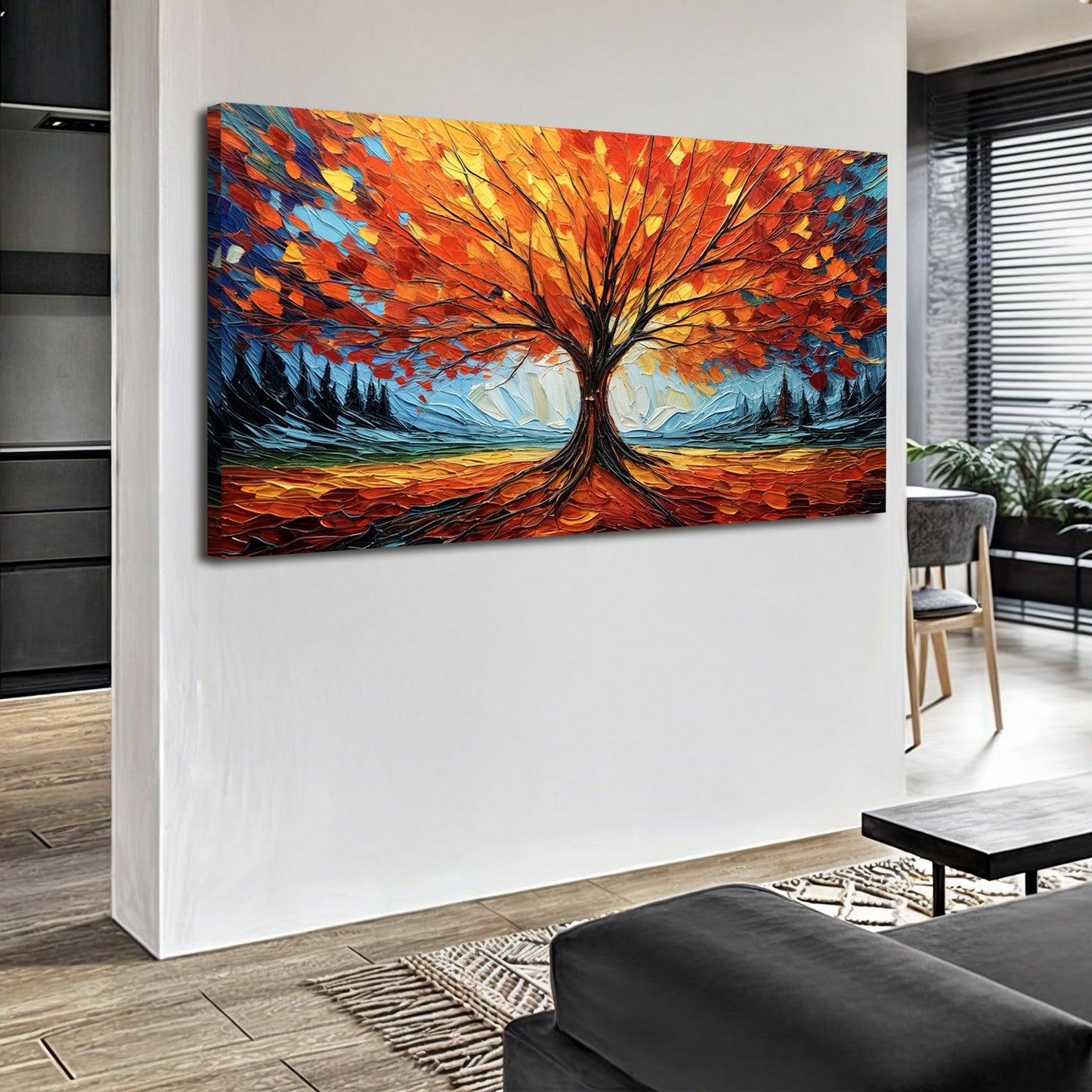 Autumn Fire Canvas Wall Art
