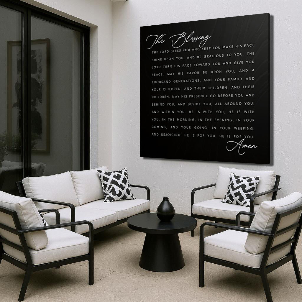 The Blessing Faith Canvas Wall Art Sign