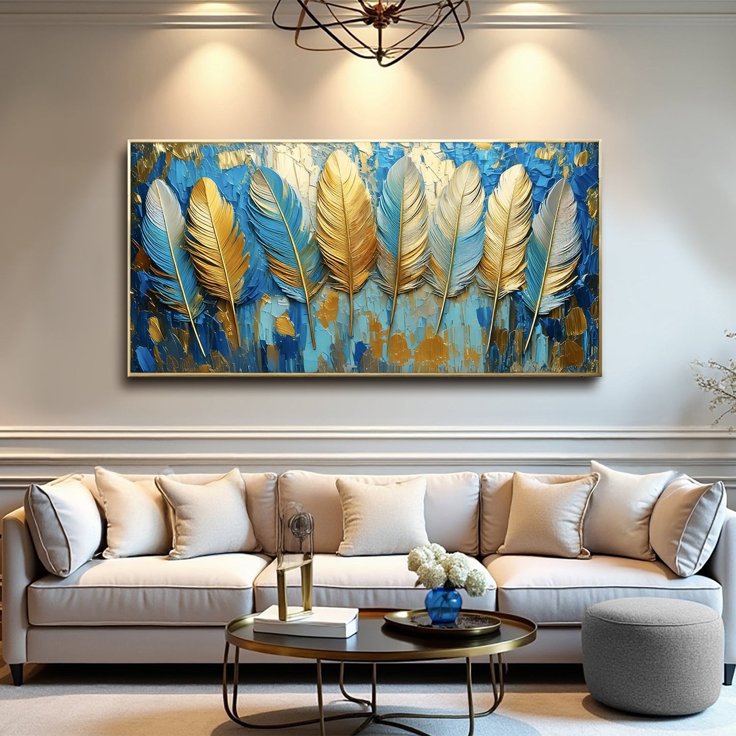 Confetti Sky Abstract Canvas Wall Art