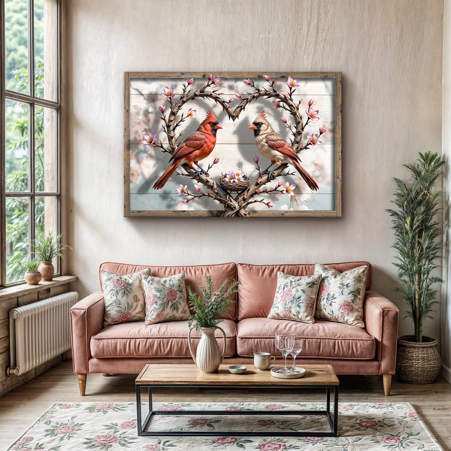 3D Cardinals Canvas Wall Art V