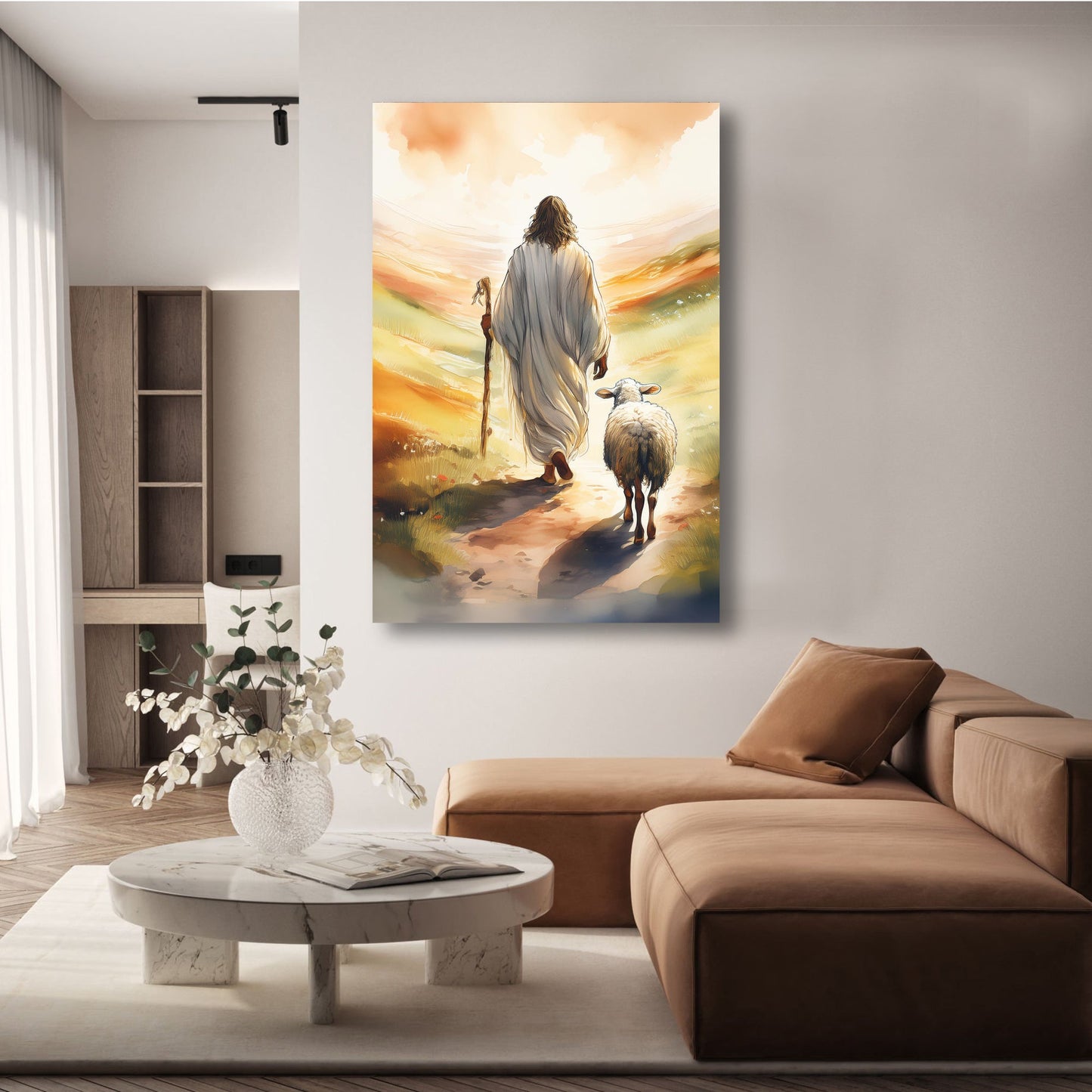 Parable of the Lost Sheep Faith Canvas Wall Art