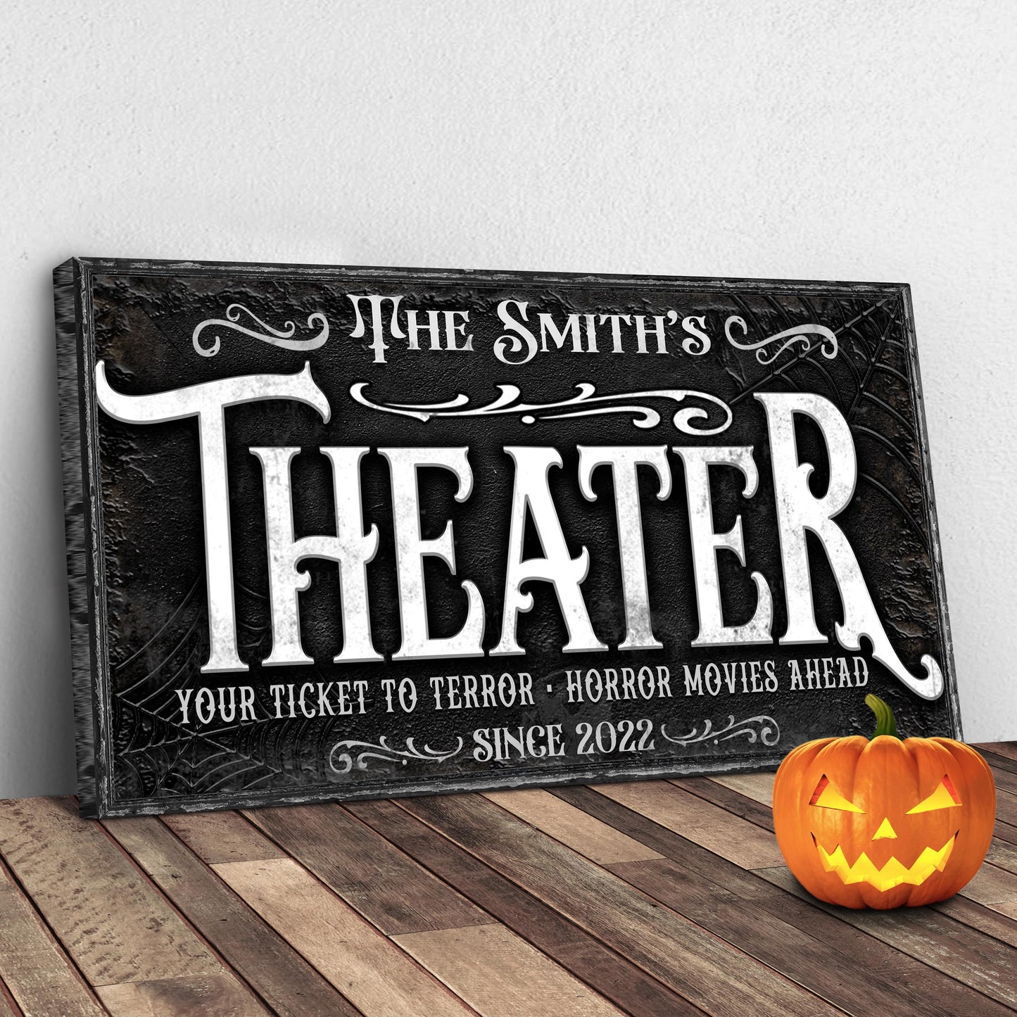 Theater Room Canvas Wall Art Sign VII