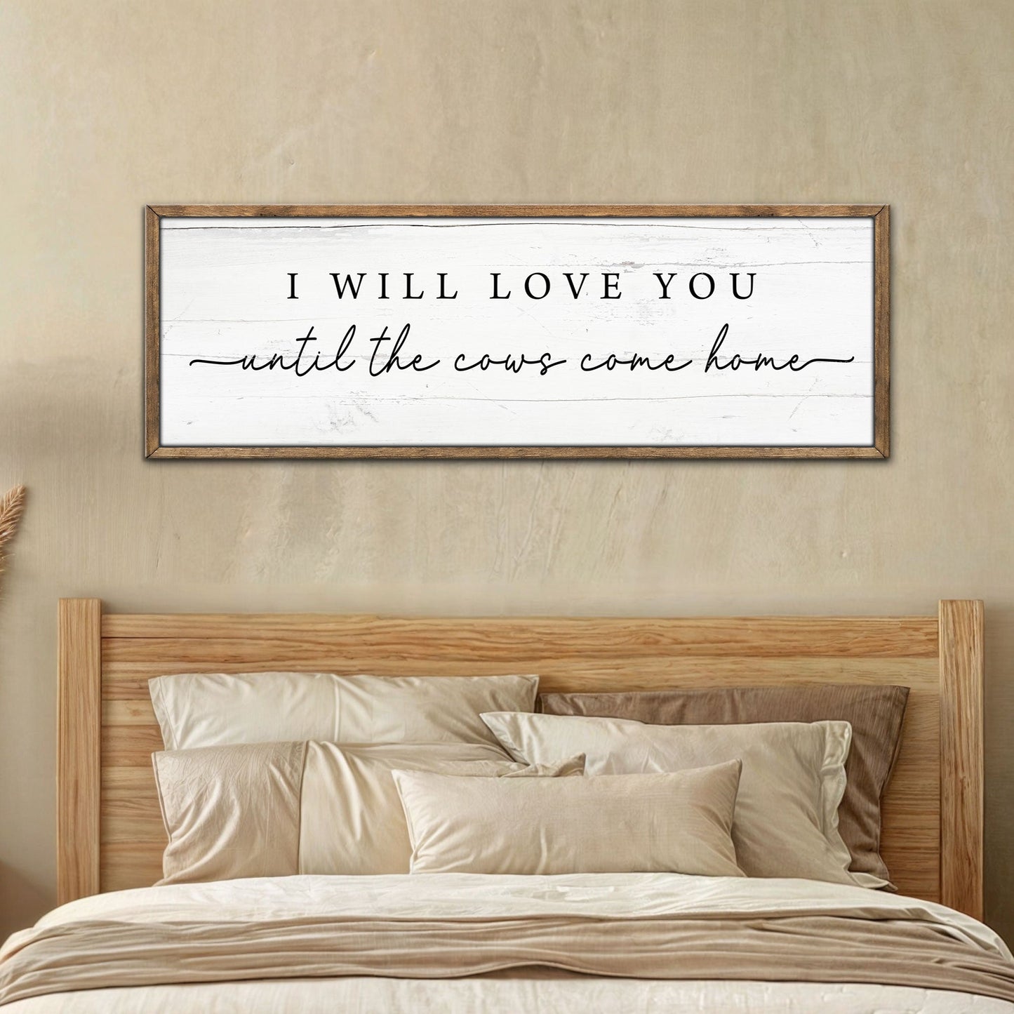 I Will Love You Until The Cows Come Home Canvas Art