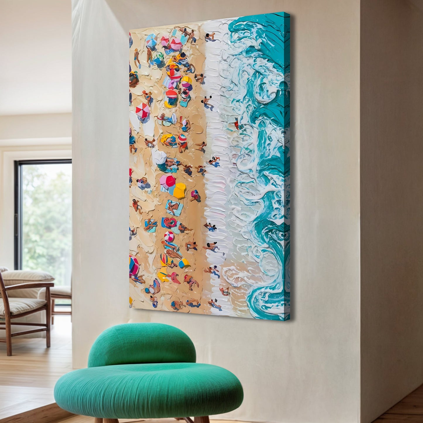 Beach Days Coastal Canvas Wall Art VII