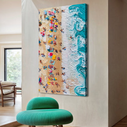 Beach Days Coastal Canvas Wall Art VII