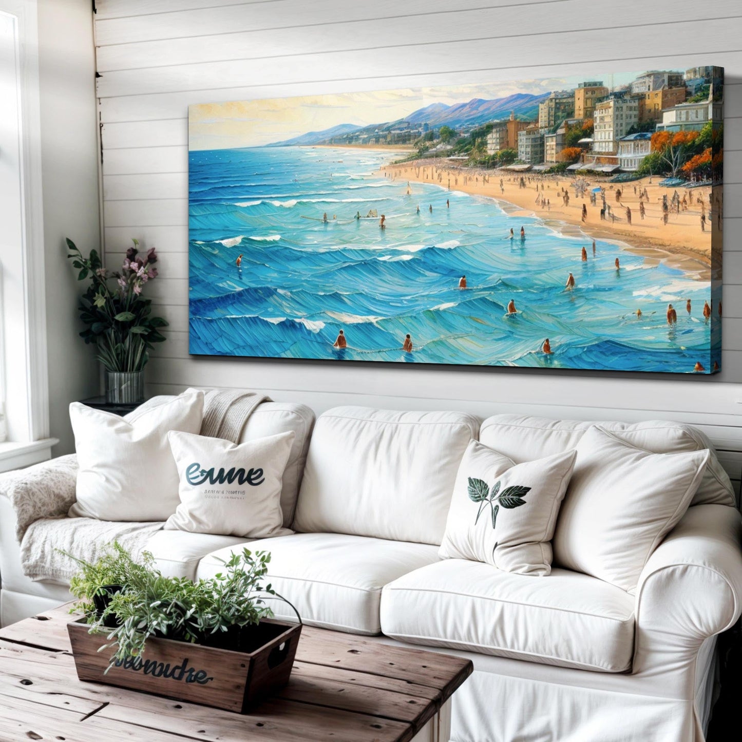 Beach Days Coastal Canvas Wall Art XIV