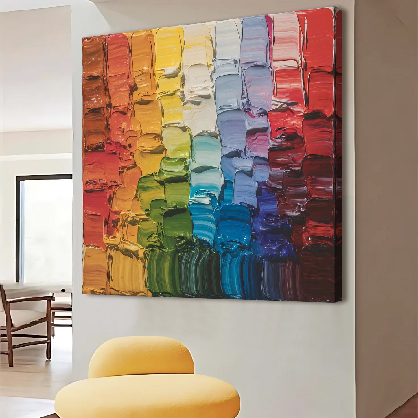 Chroma Flow Abstract Canvas Wall Art