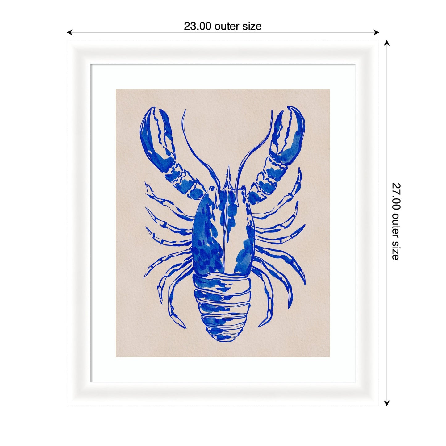 Framed Art Lobster by Nikita Jariwala