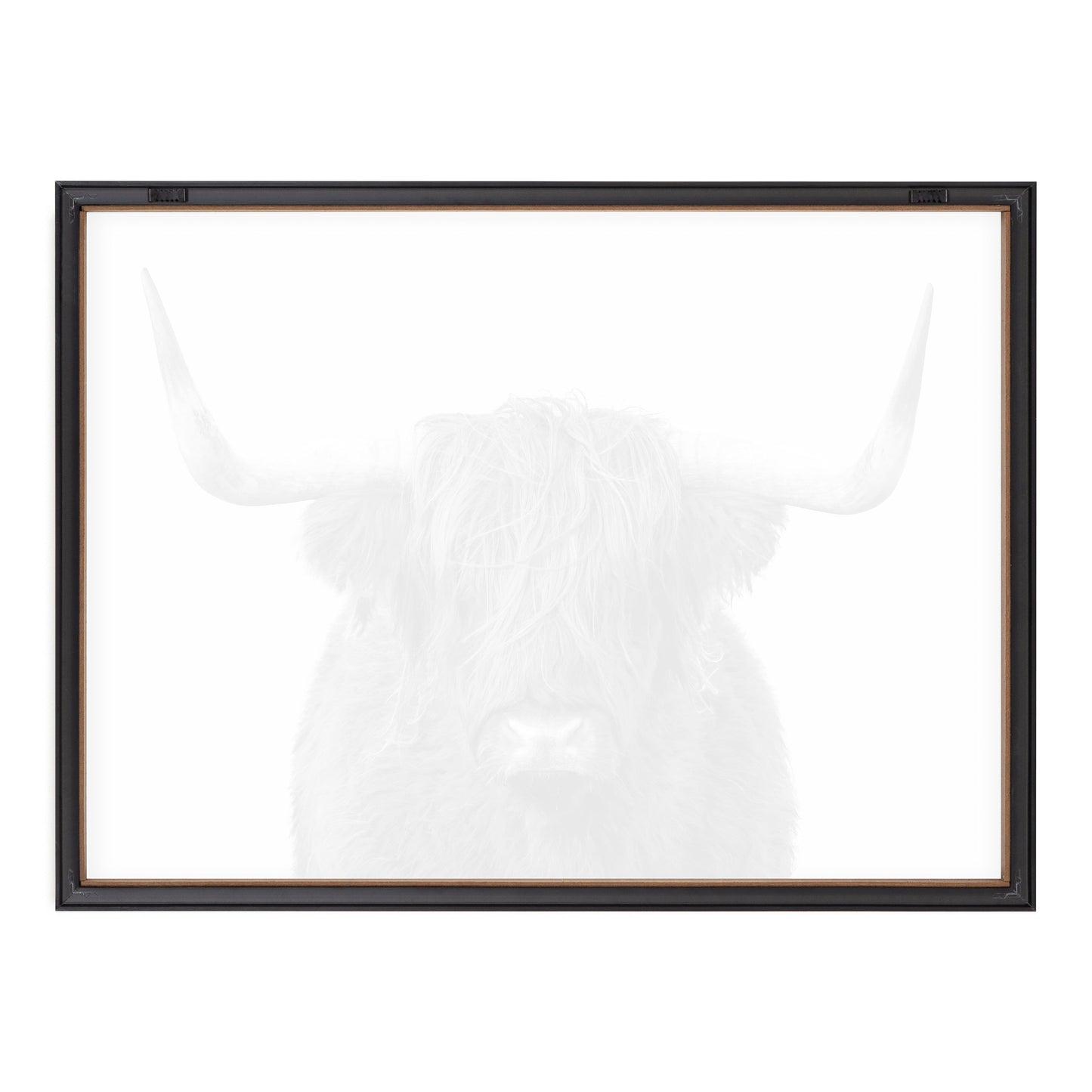 Highland Cow Portrait Framed Wall Art Print