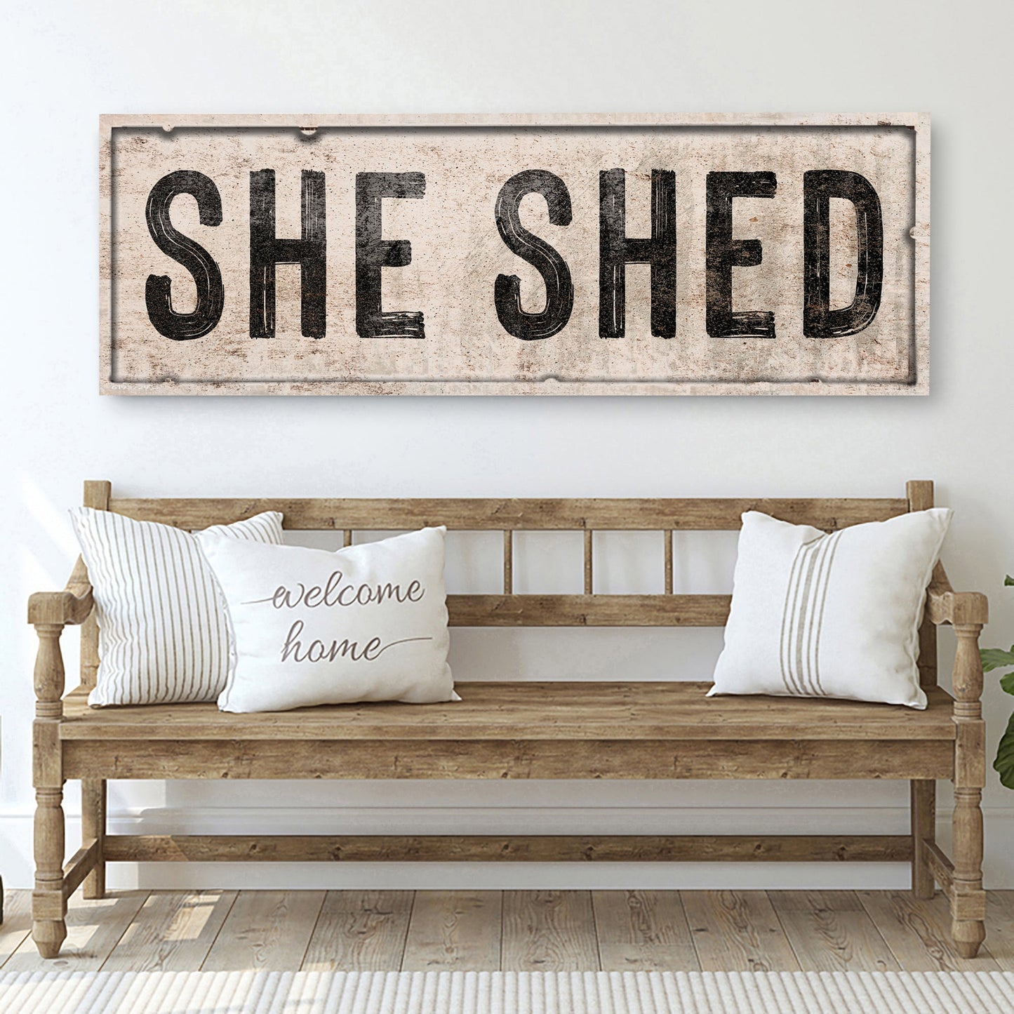 She Shed Canvas Sign V