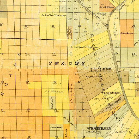 Vintage Map of Madison Parish, Louisiana, 1891