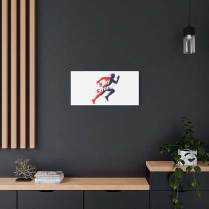 Stay Strong Runner Gym Canvas Wall Art