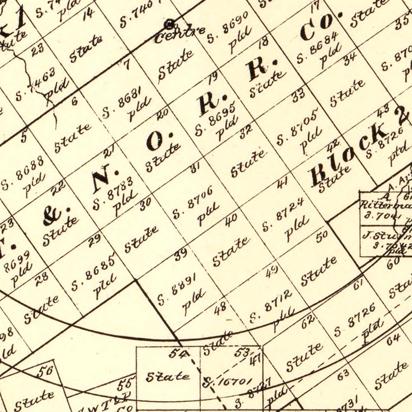 Vintage Map of Dimmit County, Texas, 1879