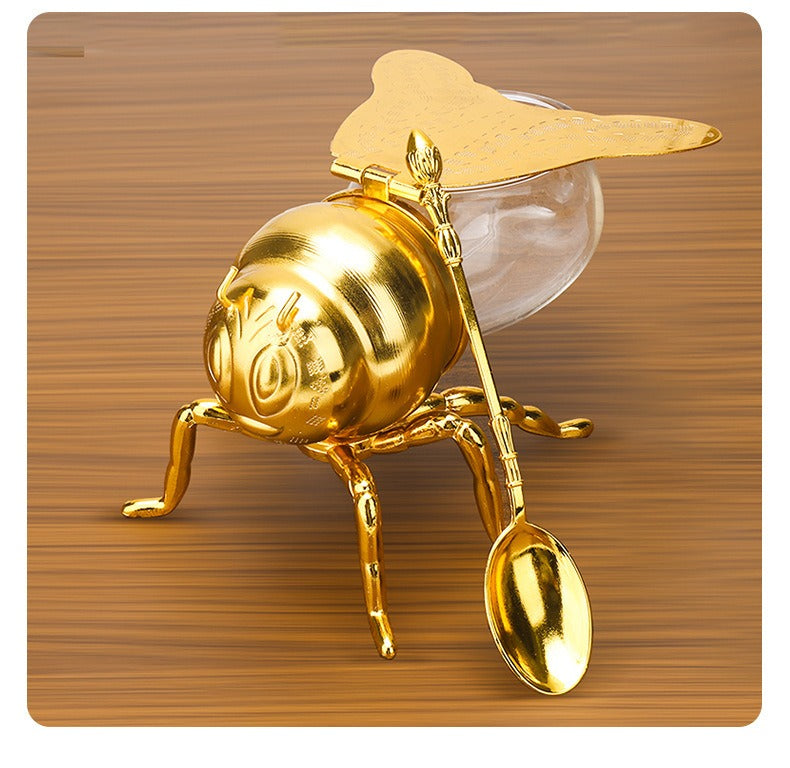 The Golden Hive Keeper - Elegant Craftsmanship for Your Kitchen