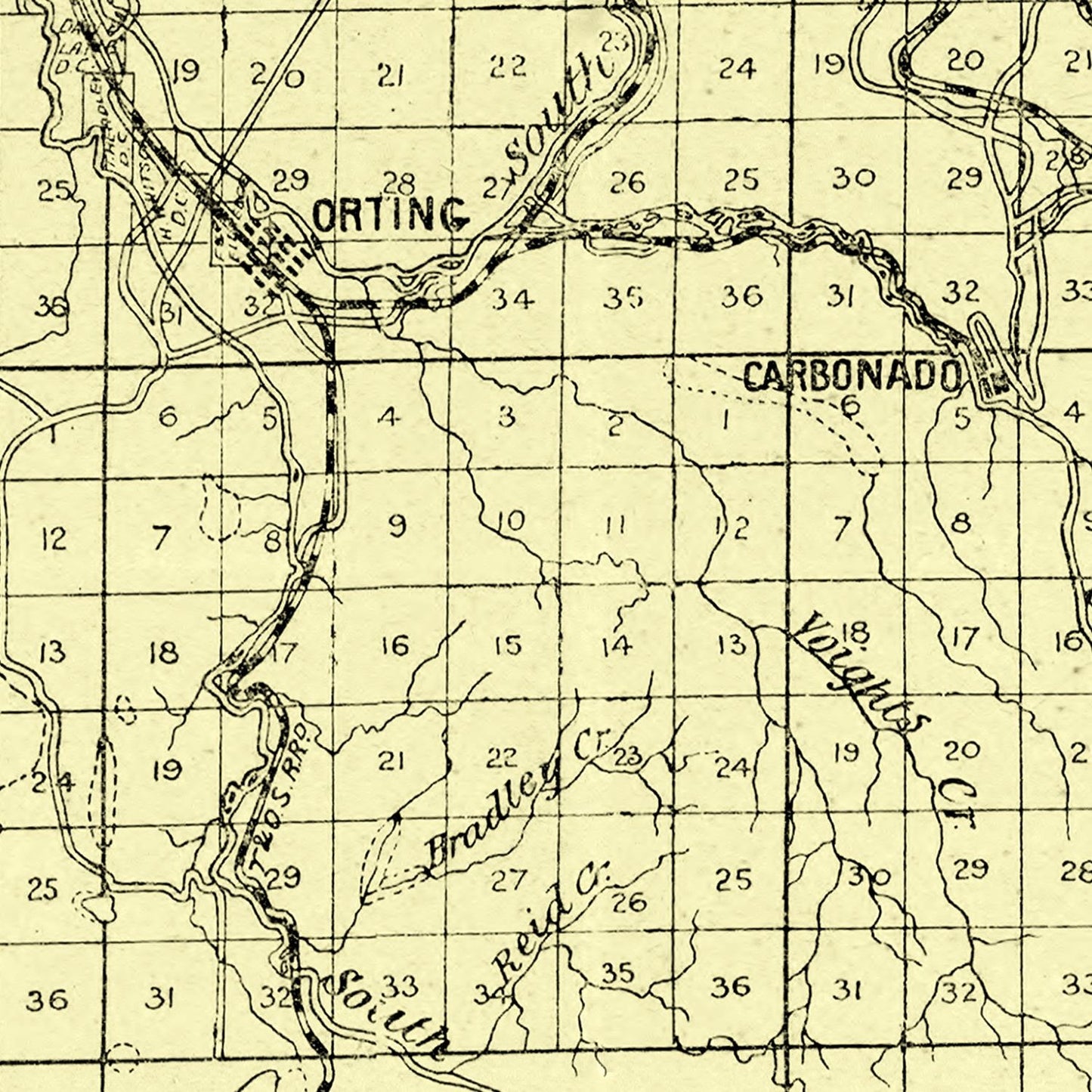 Vintage Map of Pierce County, Washington, 1890