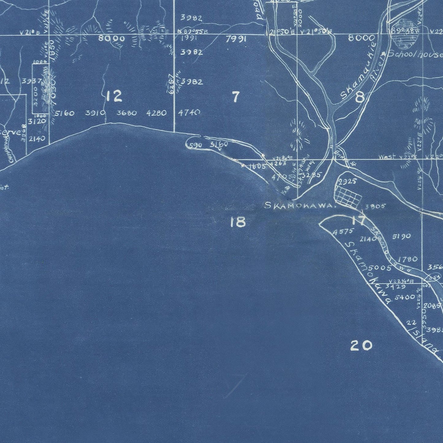Vintage Map of Wahkiakum County, Washington, 1898