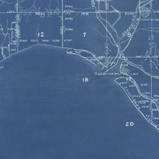 Vintage Map of Wahkiakum County, Washington, 1898