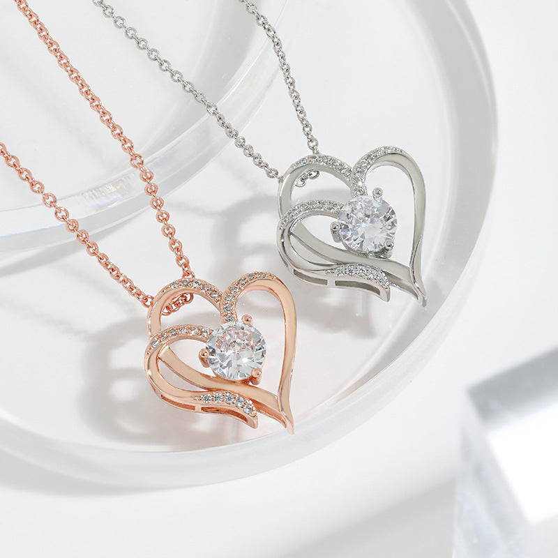 Twin Hearts Radiance Necklace