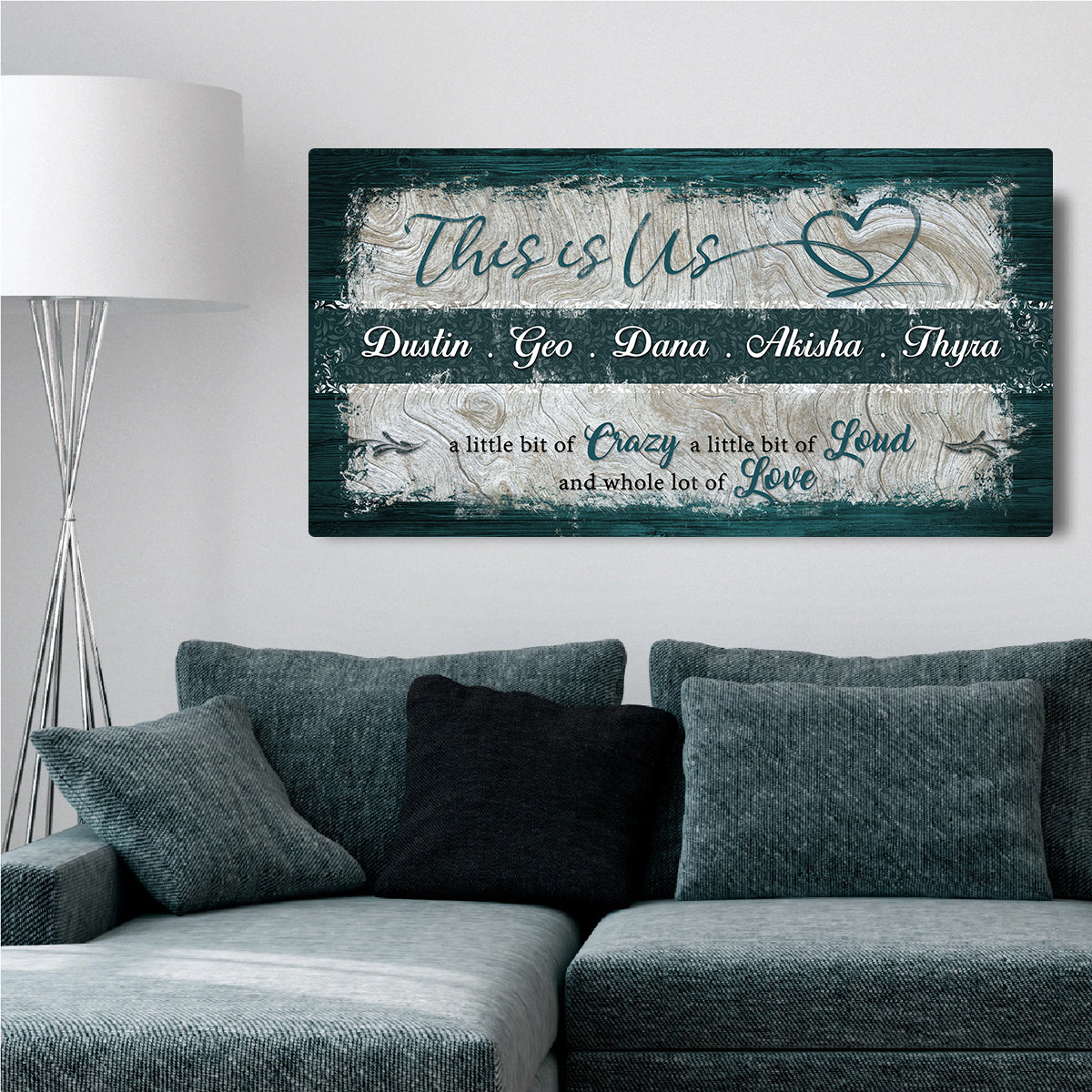 This Is Us Family Canvas Wall Art Sign